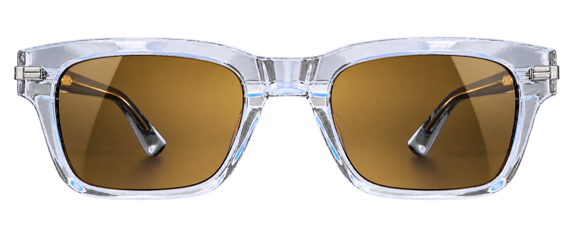 Ova Ivory glasses in white, front view