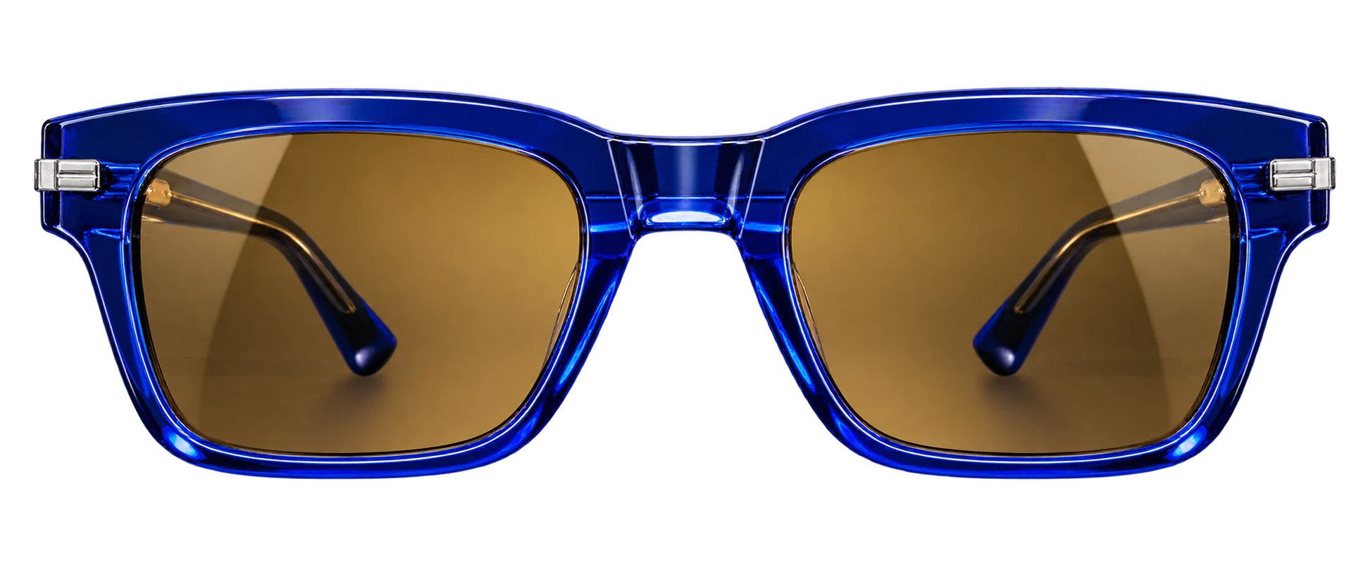 Ova Cobalt glasses in blue, front view