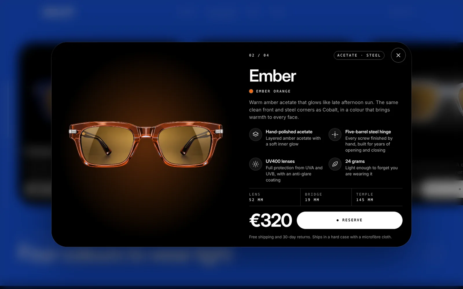 Product popup
